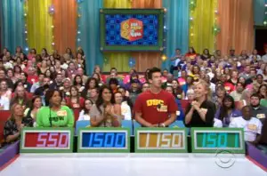 The Price Is Right - Contestant's Row