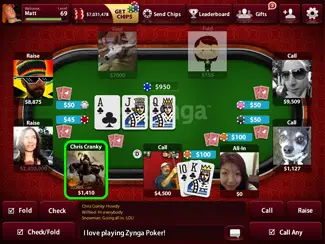 Facebook Game App - Zynga Texas Holdem Poker
